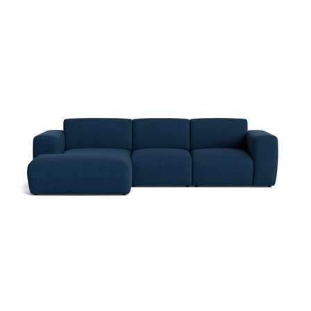 Aurelia chaiselong sofa, venstrevendt - Aragon Blå - 295x160x78 - Sofa, chaiselong