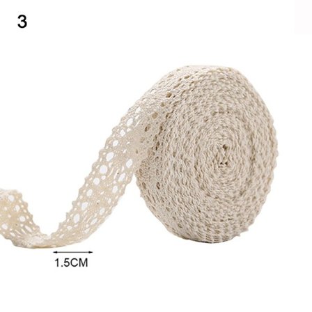 Puuvillainen pitsikoriste virkattu pitsinauha 3 3