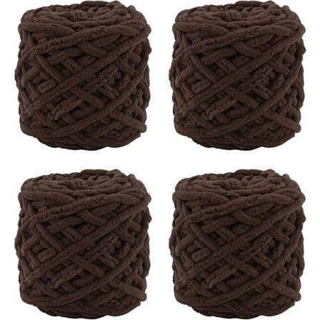 Garn 4x Garn för virkning, Mjukt tjockt garn för garnprojekt_jarx