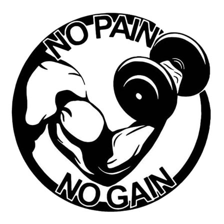 Håndvægt Fitness Design Klistermærke Soveværelse Vægklistermærke Stue Vægklistermærke