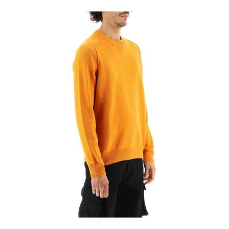 Boss, Round-neck Knitwear Pomarańczowy, Mężczyzna, Rozmiar: S