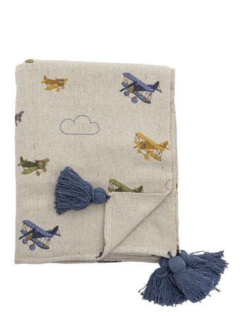 Plane Throw Beige Bloomingville