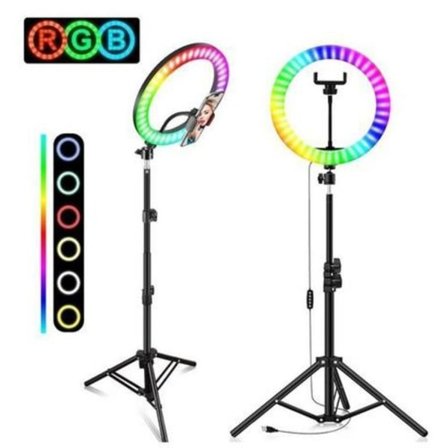 Ringlys til bærbar computer til videokonferencer, 8" LED selfie ringlys med udtræk