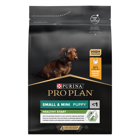 Purina Pro Plan - Puppy Healthy Start Small & Mini tørrfôr til små og små hunder 3 kg - Hund - Hundefôr & hundemat - Tørrfôr for hund - ZOO.no
