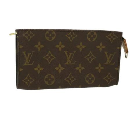 Louis Vuitton Vintage, Pre-owned Canvas pouches Bruin, Dames, Maat:ONE Size,leer