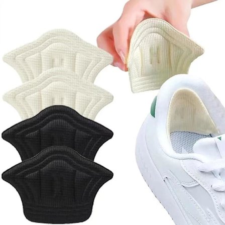 6 par/12 stk. indlægssåler hælpude letvægts til sportssko justerbar størrelse bagklister antiwear fødder pude pude indlægssål hæl, 10mm, 3 sort 3 