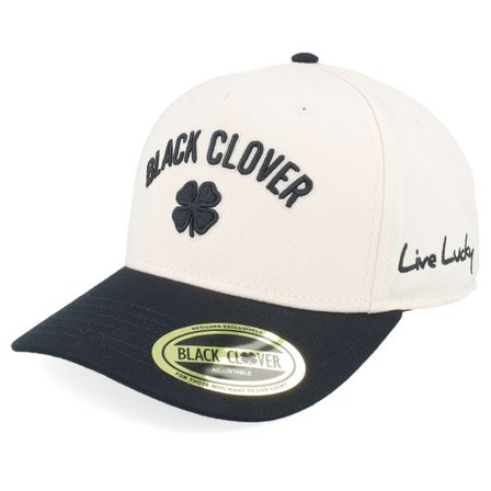 Black Clover - Beige adjustable Keps - Timeless Cream/Black Adjustable @ Hatstore