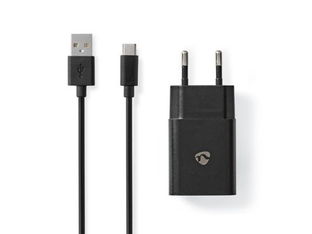 NEDIS Laddare Vägg 2.4 A USB-C 1m S - Lyreco - Datorprodukter - Surfplattor och smartphones - Laddare - Vägg