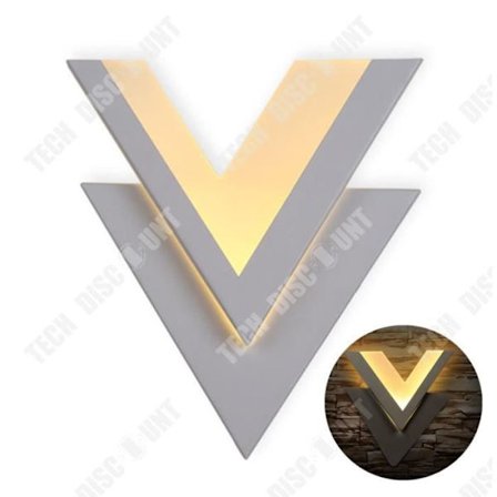 Vägglampa - TD - LED - 8W - Vit - Modern design - 27x25cm