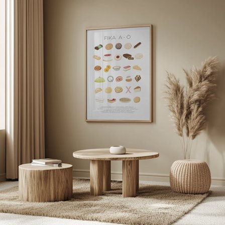FIKA A-Ö Poster 50x70 cm