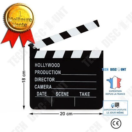 Cinema Clapperboard Black - Multifunktionell vit och svart