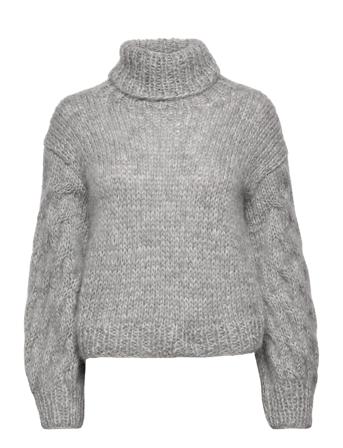 Kaarna Handknitted Turtleneck Grey Hálo