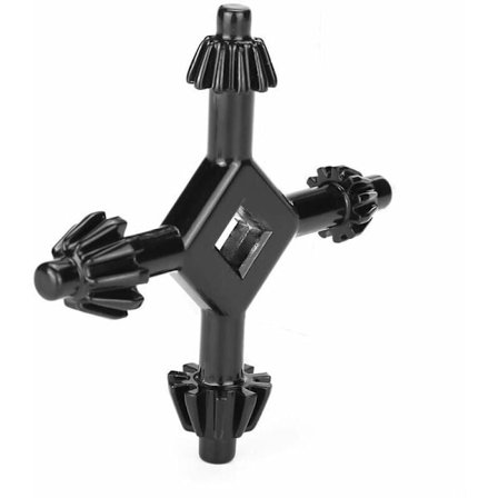 borepatronnøgle, borepatronnøgle borepatronnøgle 4-vejs borepatronnøgle til boremaskiner, 4-vejs multifunktionel stålnøgle til boremaskiner 4 i 1