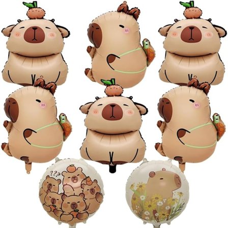 Dyrefolieballoner til fødselsdagsfester, babyshowers og fejringer - Dekorativt festballonsæt til børn, jungle-tema dekoration