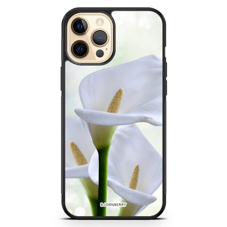 Bjornberry Hårdskal iPhone 12 Pro Max - Vit Blomma