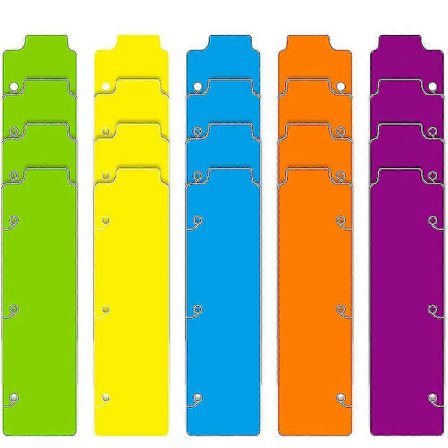 20 Styk Snap-in Plastik Bogmærke Mini Dividere Snap In Bogmærke Til Planner Flerfarvet Plastik Bo