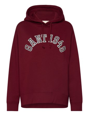 Gant 1949 Arch Hoodie Burgundy GANT