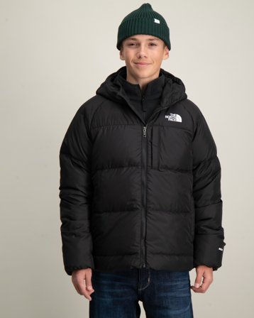 The North Face B NORTH DOWN HOODED JKT Czarny Kurtki Chłopiec - Kids Brand Store