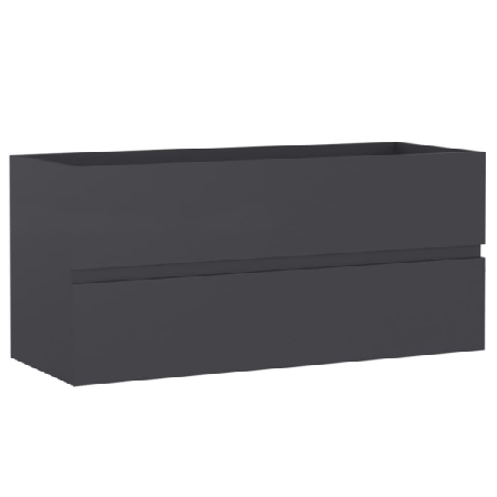 Vidaxl Tvättställsskåp Grå 100x38,5x45 Cm Spånskiva Grå