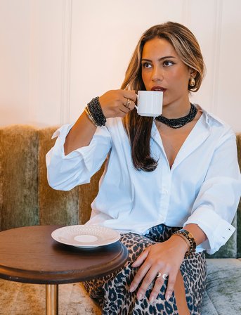 By Jolima Biot Necklace - Black - ONE SIZE