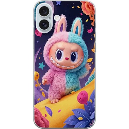 Kompatibelt Mobilskal till Apple Apple iPhone 16 Plus Samlarfigur monsterkanin med hoodie edition