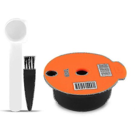 60 ml / 180 ml Genanvendelige kaffekapsler til Bosch-s maskine Tassimo genopfyldelig filterbrygger (størrelse: 180 ml) -Yx