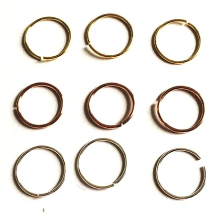 925 Sterling Silver guld näsa piercing