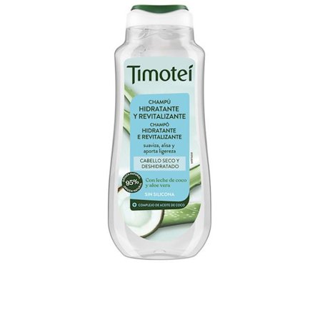 TIMOTEI fugtgivende og revitaliserende shampoo med kokosmælk og aloe vera 300 ml