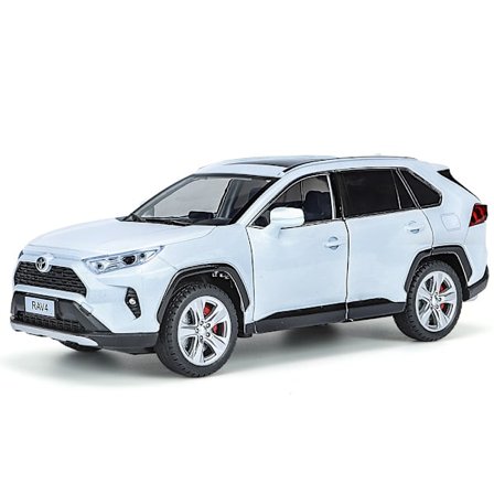1:24 Toyota RAV4 med ljus- och ljudfunktioner samt returfunktion - Leksaksfigur för barn