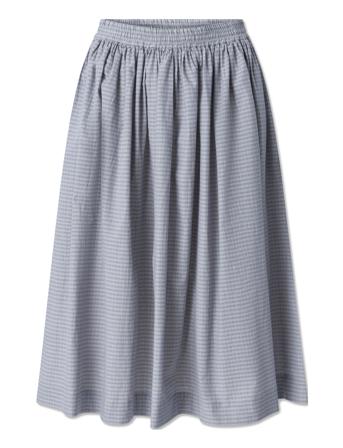 Olga Skirt - Blue Dawn Knælang Nederdel Grå STUDIO FEDER