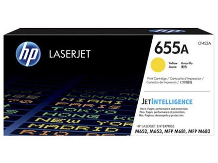 HP 655A - gul - original - LaserJet - tonerpatron (CF452A)