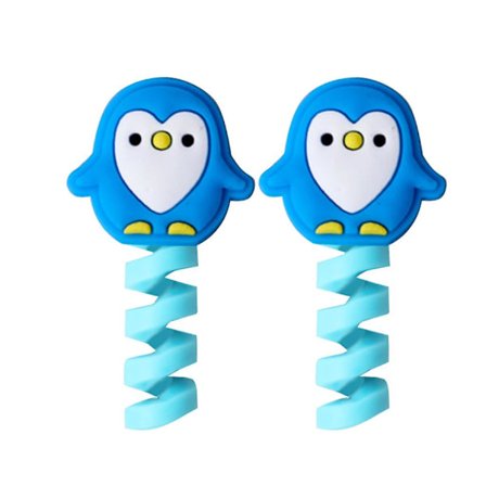 2 stk Spiral USB-lader Datakabel Beskyttelse Ladekabel Beskyttelse