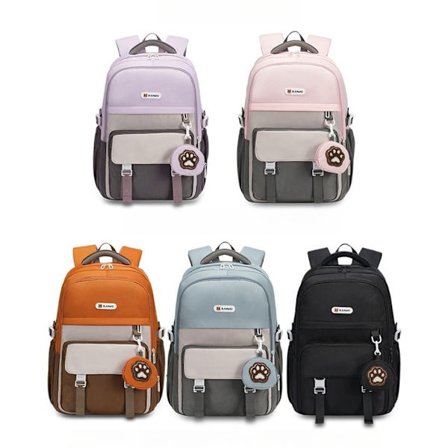 Skolerygsæk til børn, stor kapacitet med laptoprum og penalhus_TF_TF