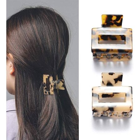 Hårklemmer, 2 stk. leopard hårklemme, sklisikker hårklemme, Wo