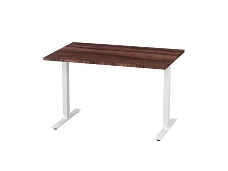 deNord Design Bord höj/sänk Basic 1200x800 valnöt/vit - Lyreco - Kontorsmöbler och inredning - Bord och hurtsar - Skrivbord - Höj/sänkbar