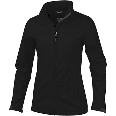 Elevate Dam/Kvinnor Maxson Softshell Jacka S Solid Svart