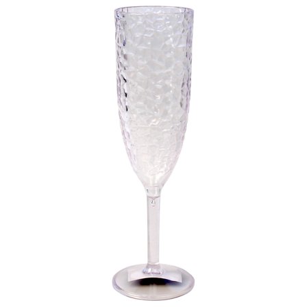 Samppanjalasi Hunajakennokuviolla Läpinäkyvä