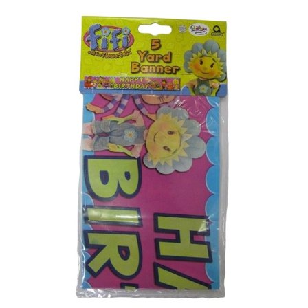 Fifi och Blomsterfröna Folieballong Grattis på födelsedagen Banner En Storlek Flerfärgad