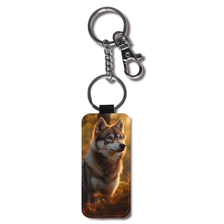 Hund Siberian Husky Nyckelring