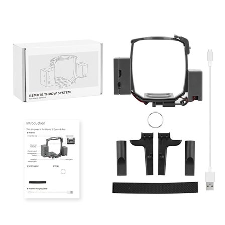 Kastsystem för Mavic 2 Pro/Zoom Drone Vigselring Presentleverera Kasttillbehör med landningsställ