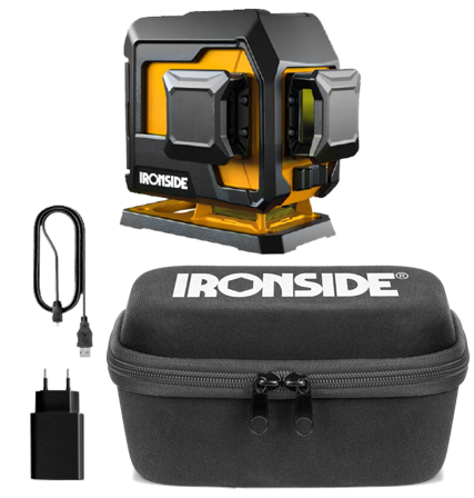 Ironside 103850 Linjelaser grön laser, 3 linjer, Laserinstrument