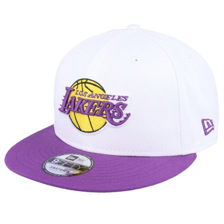 New Era - NBA Wit snapback Cap - Los Angeles Lakers Crown Team 9FIFTY White/Purple Snapback @ Hatstore