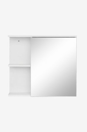 Loft24 - Badrum Spegel Mirza 1 dörr - Vit - Badrumsmöbler - Från Homeroom