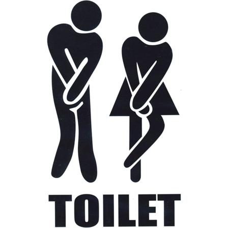 Fantastiske klistermærker! Sjovt og underholdende toilet klistermærke - Ikke-vulgært HD