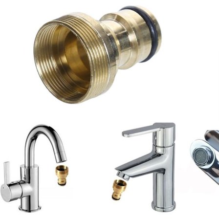 Universal krananslutning för blandare, slangadapter, slangkoppling snabbkoppling
