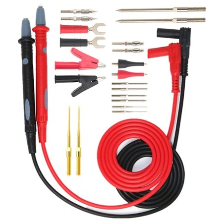 Multifunktionelt nåleskift kombinationssæt silikone målerledning digitalt multimeter ledning målerstang ledning