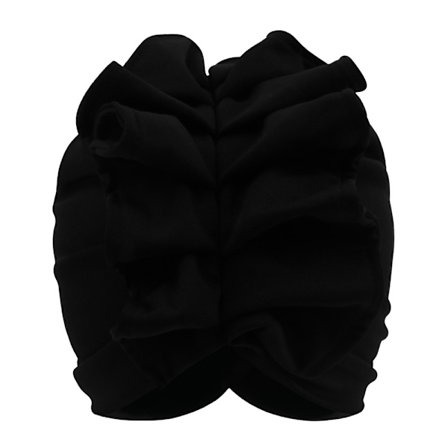 Lady Head Wraps Headscarf Bonnet SVART