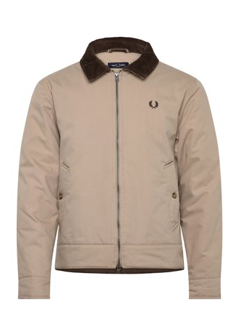 Fred Perry Cotton Caban Jacket - Beige - L