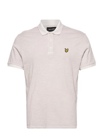 Garment Dye Slub Cotton Polo Shirt Beige Lyle & Scott
