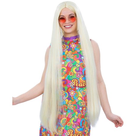 Extra Lång Hippieperuk Blond